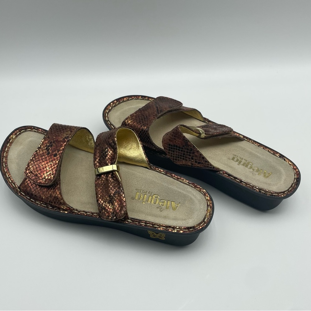 Alegria Karmen Riches Kar-742 Leather Wedge Sandals Size 9 - Picture 7 of 14